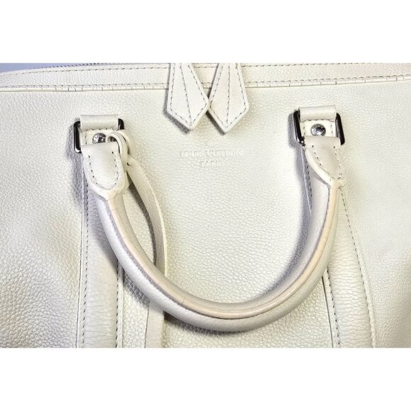 LOUIS VUITTON Leather Speedy Shoulder Bag Veau Cachemire SC Bag PM Vanille LV - Picture 11 of 16